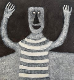 Personaje en Fondo Negro, Surrealist Etching by Rufino Tamayo