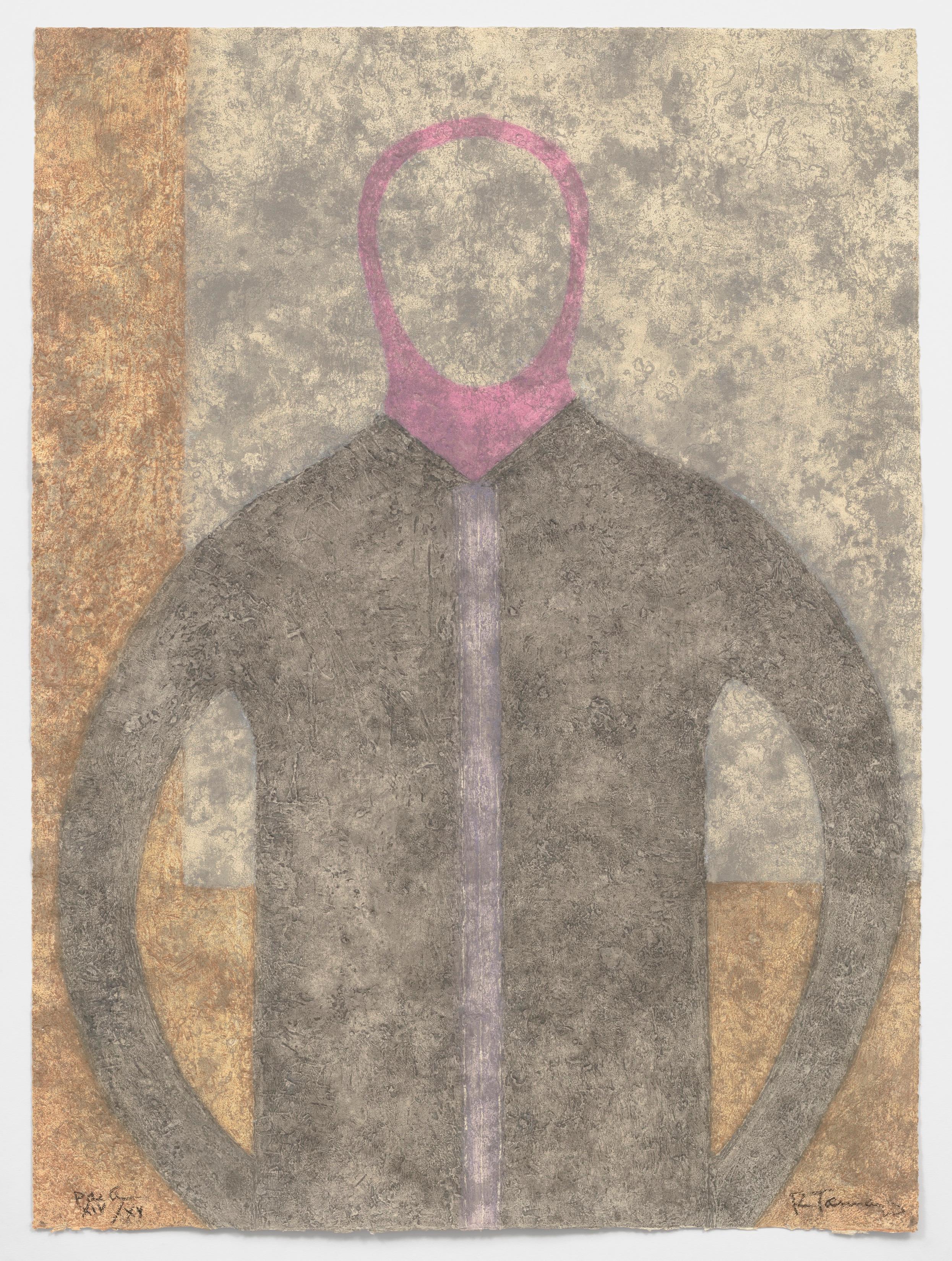 Rufino Tamayo Portrait Print - Personaje en gris