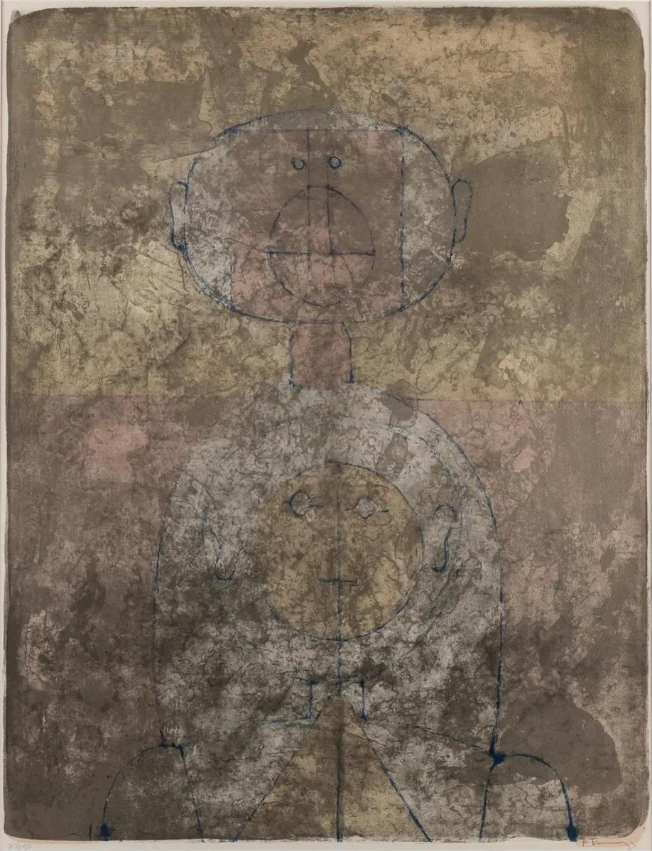 Rufino Tamayo 'Deux Tetes' from Mujeres Suite, Limited Edition, Signed Print For Sale 3