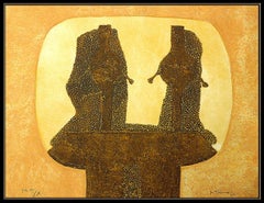 Rufino Tamayo Original Aquatint Hand Signed Authentic Portrait Mixografia Art