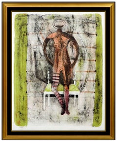 Rufino Tamayo Original Color Lithograph Nude Female Portrait Signed Artwork SBO