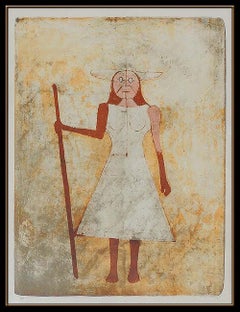 Rufino Tamayo Original Color Lithograph Signed La Paysanne Female Portrait Art