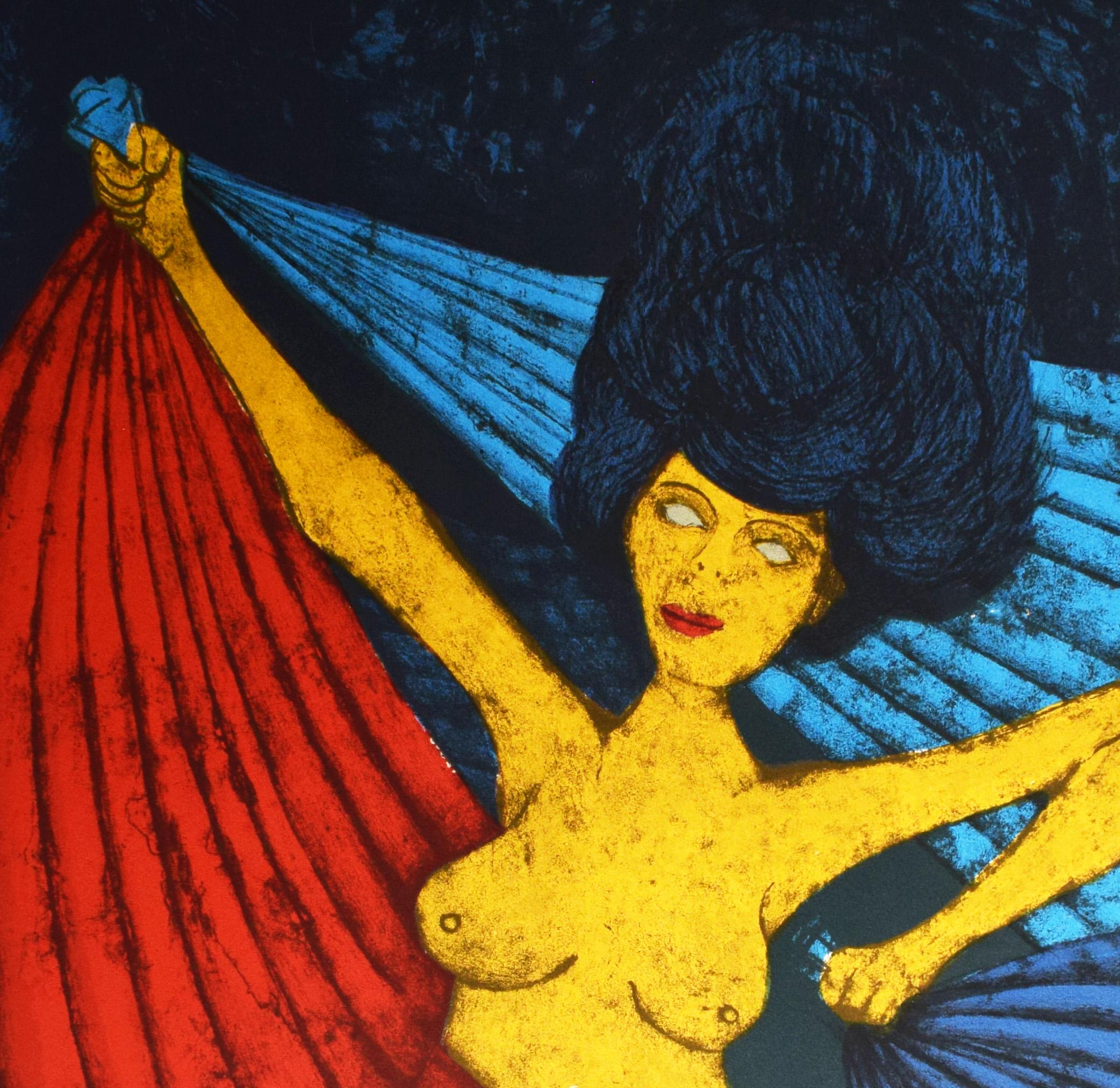 Salomé, de: Metropolitan Opera Bellas Artes II - Arte Mexicano Surrealismo - Figurative Print Negro de Rufino Tamayo