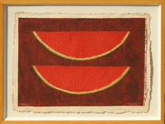 "Sandías", Rufino Tamayo, Mixographia, 29x37, Modernism, Watermelon, Abstract 