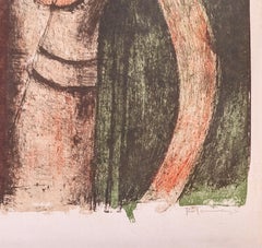 Torso De Jeune Fille, Hand Signed Lithograph, Pereda 112, 1969, Framed