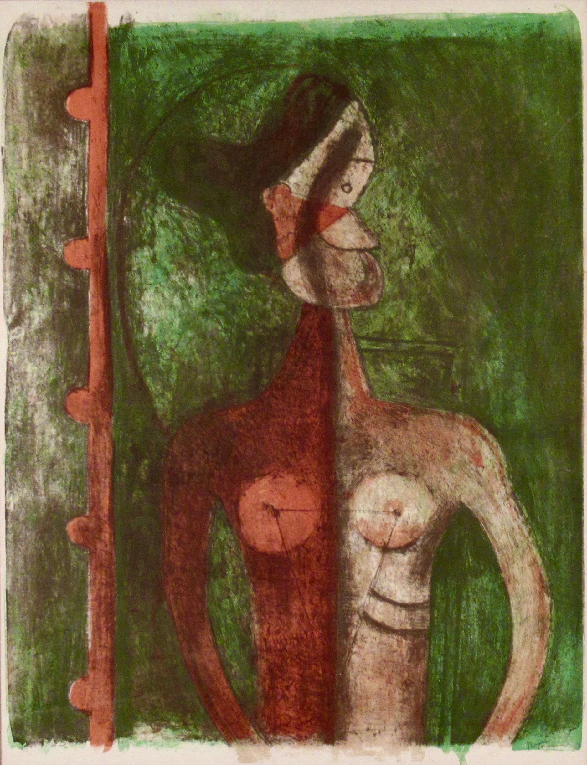Torso de Joven (Torso de Jeune Fille) – Print von Rufino Tamayo