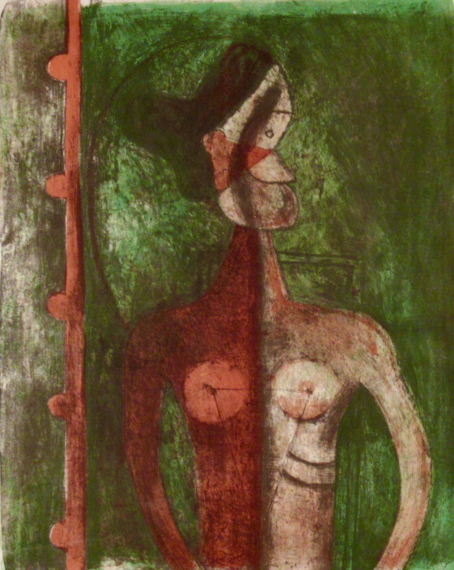 Torso de Joven (Torso de Jeune Fille) (Moderne), Print, von Rufino Tamayo