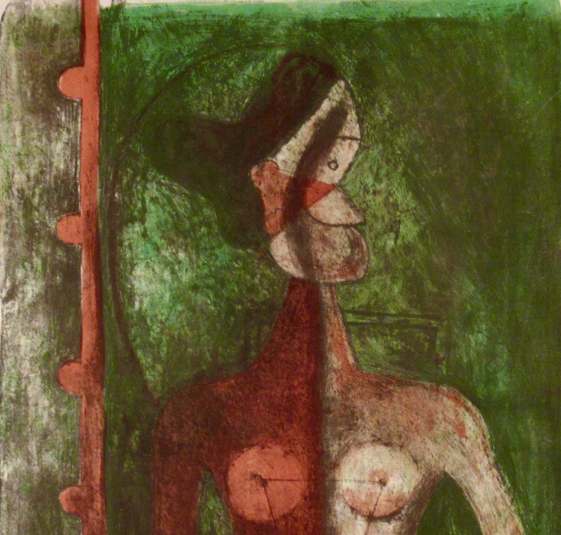 Torso de Joven (Torso de Jeune Fille) - Modern Print by Rufino Tamayo