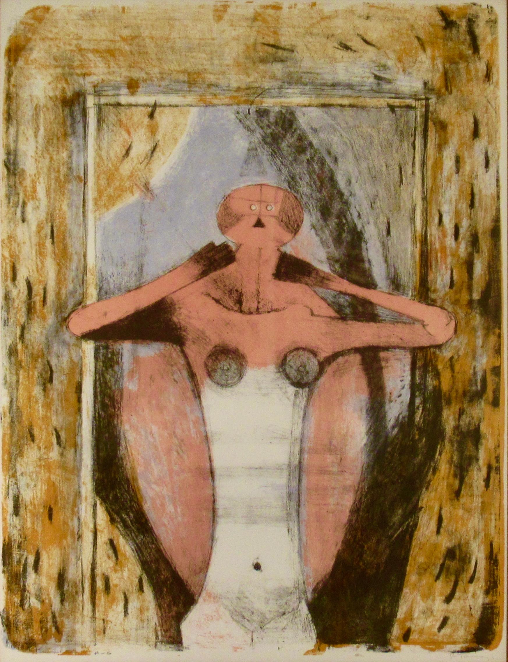Torso de Mujer, Torso – Print von Rufino Tamayo