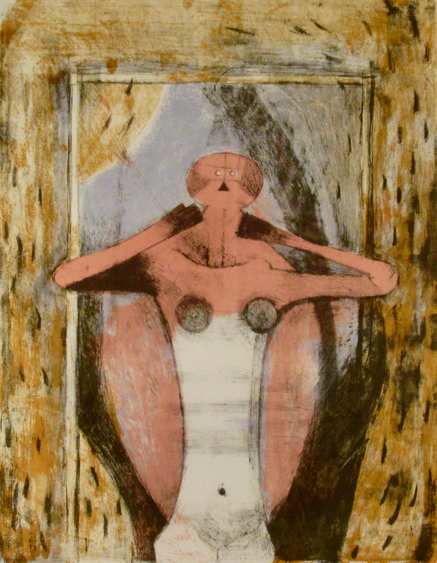 Torso de Mujer - Modern Print by Rufino Tamayo