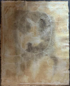 "Torso", Rufino Tamayo, Figurative Abstraction, Mixographia, 34X26 in.