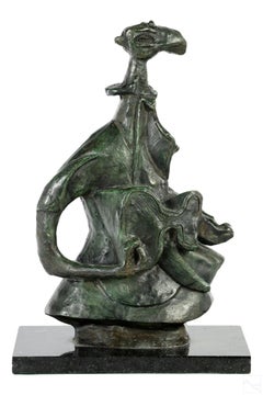 Scultura in bronzo di musicista