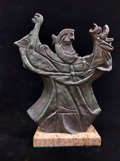 Rufino Tamayo Bronze Sculpture "The Wizard" Signed And Numbered