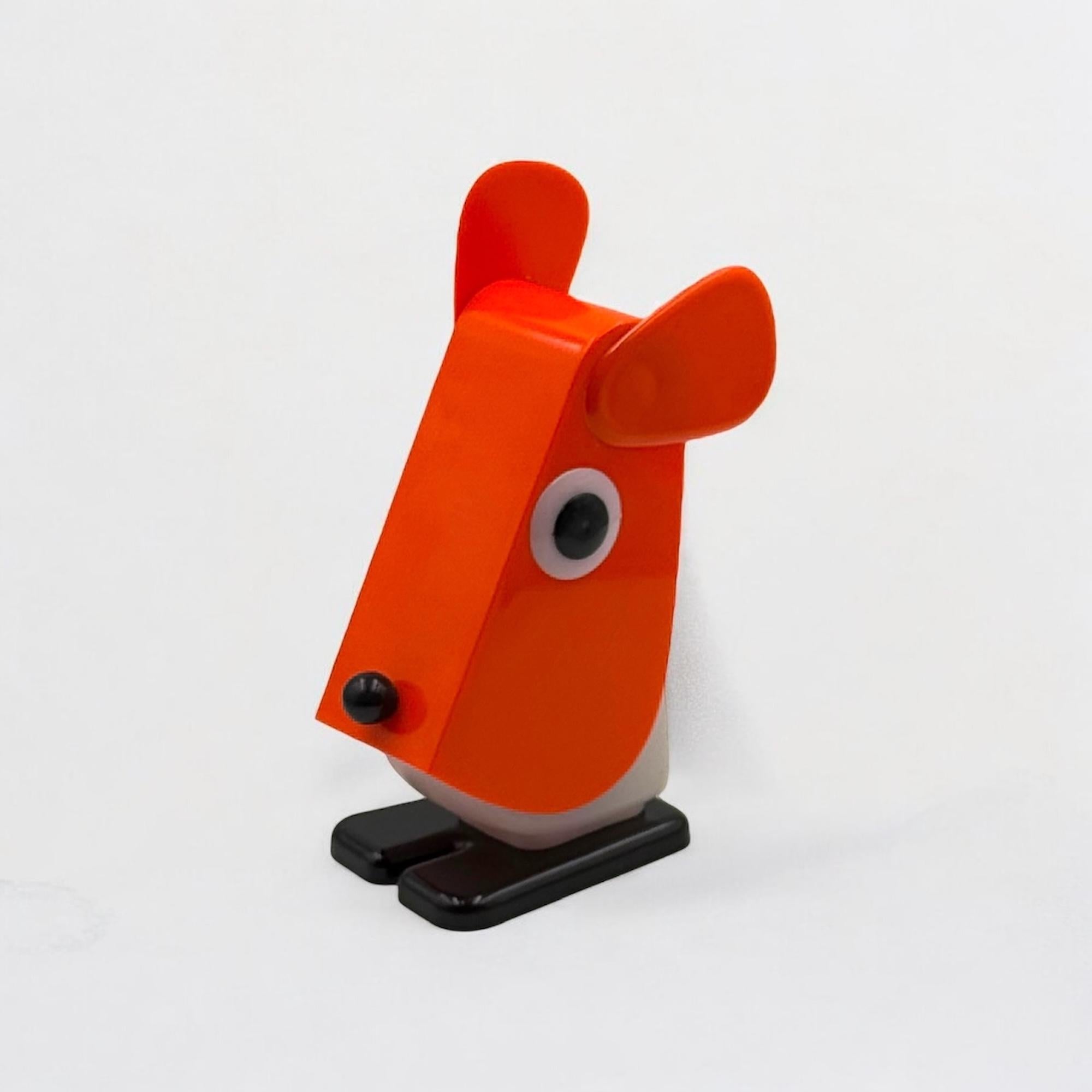 Late 20th Century Rufus Dog Lamp by Fernando Cassetta for Tacman Manara in Orange, 1970s