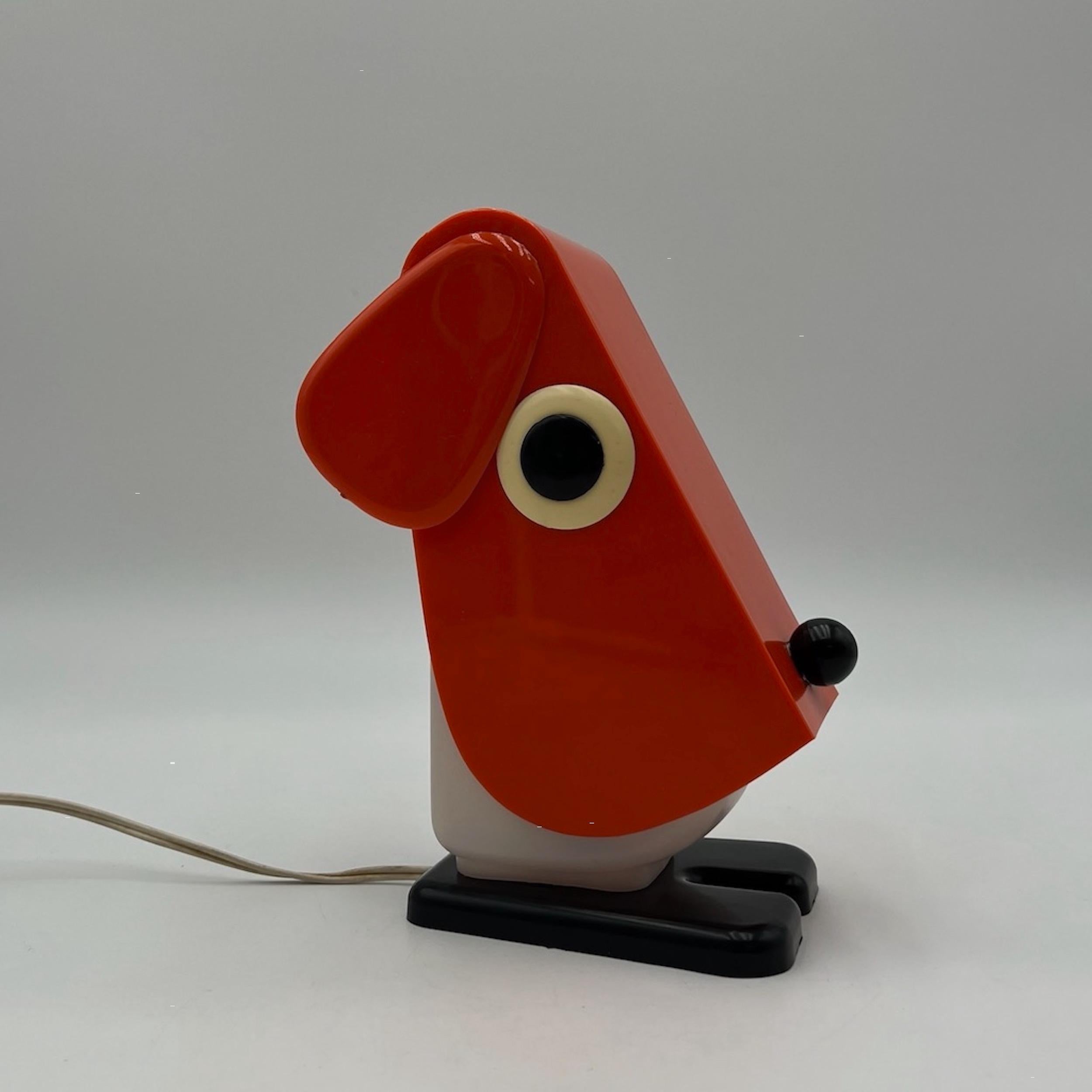 Space Age Rufus Table Lamp by Fernando Cassetta for Tacman Manara Italy 1970s