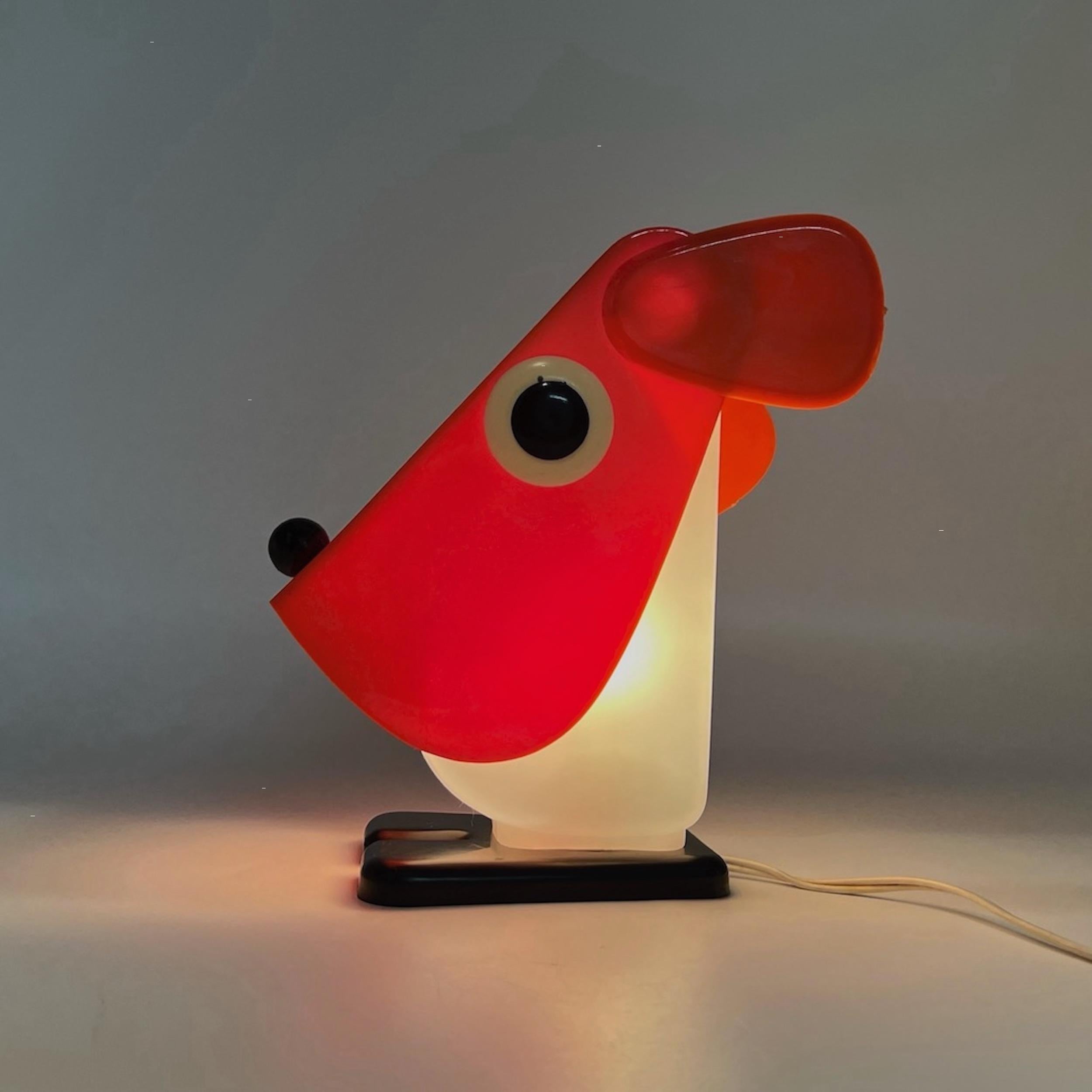 Rufus Table Lamp by Fernando Cassetta for Tacman Manara Italy 1970s In Good Condition In San Benedetto Del Tronto, IT