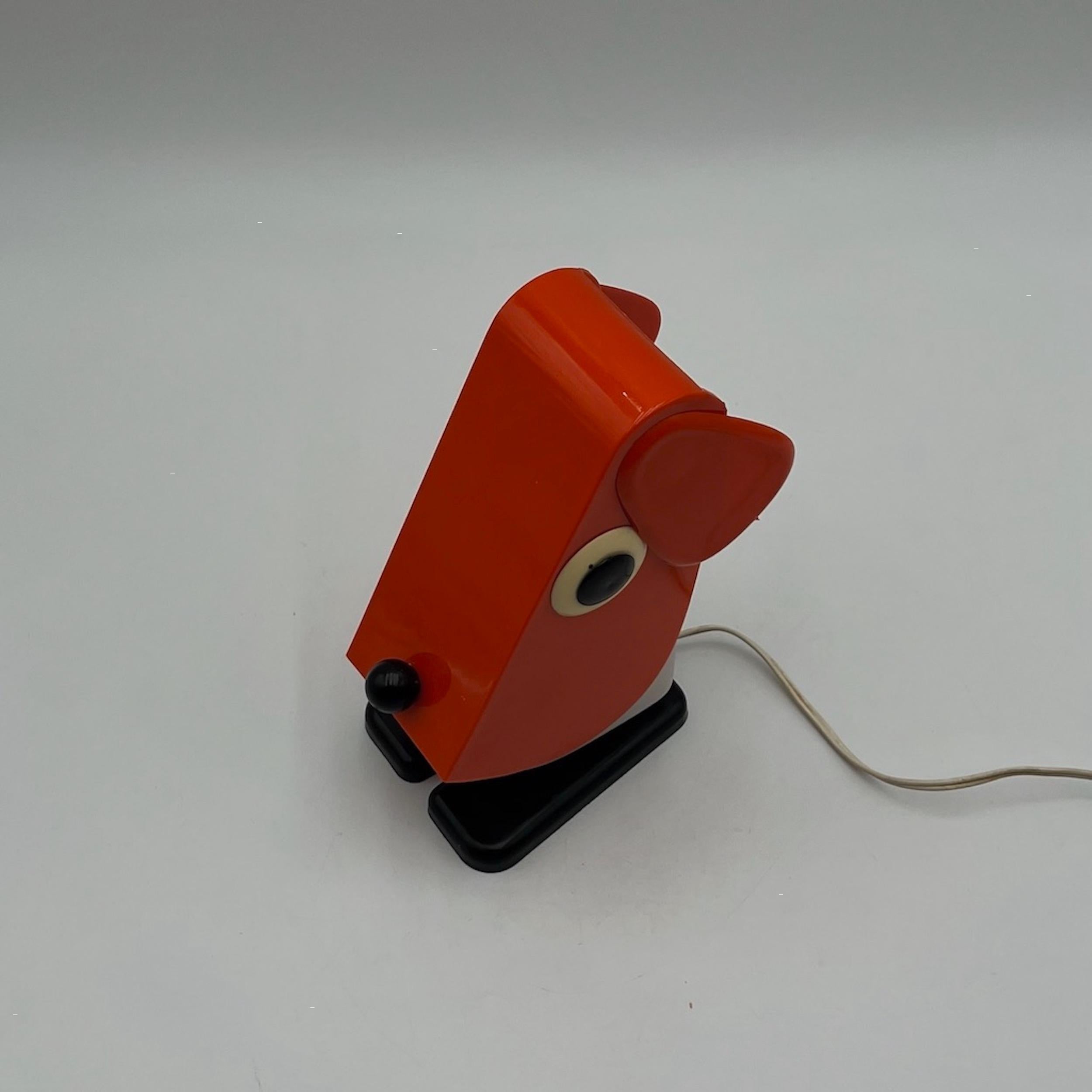 Late 20th Century Rufus Table Lamp by Fernando Cassetta for Tacman Manara Italy 1970s