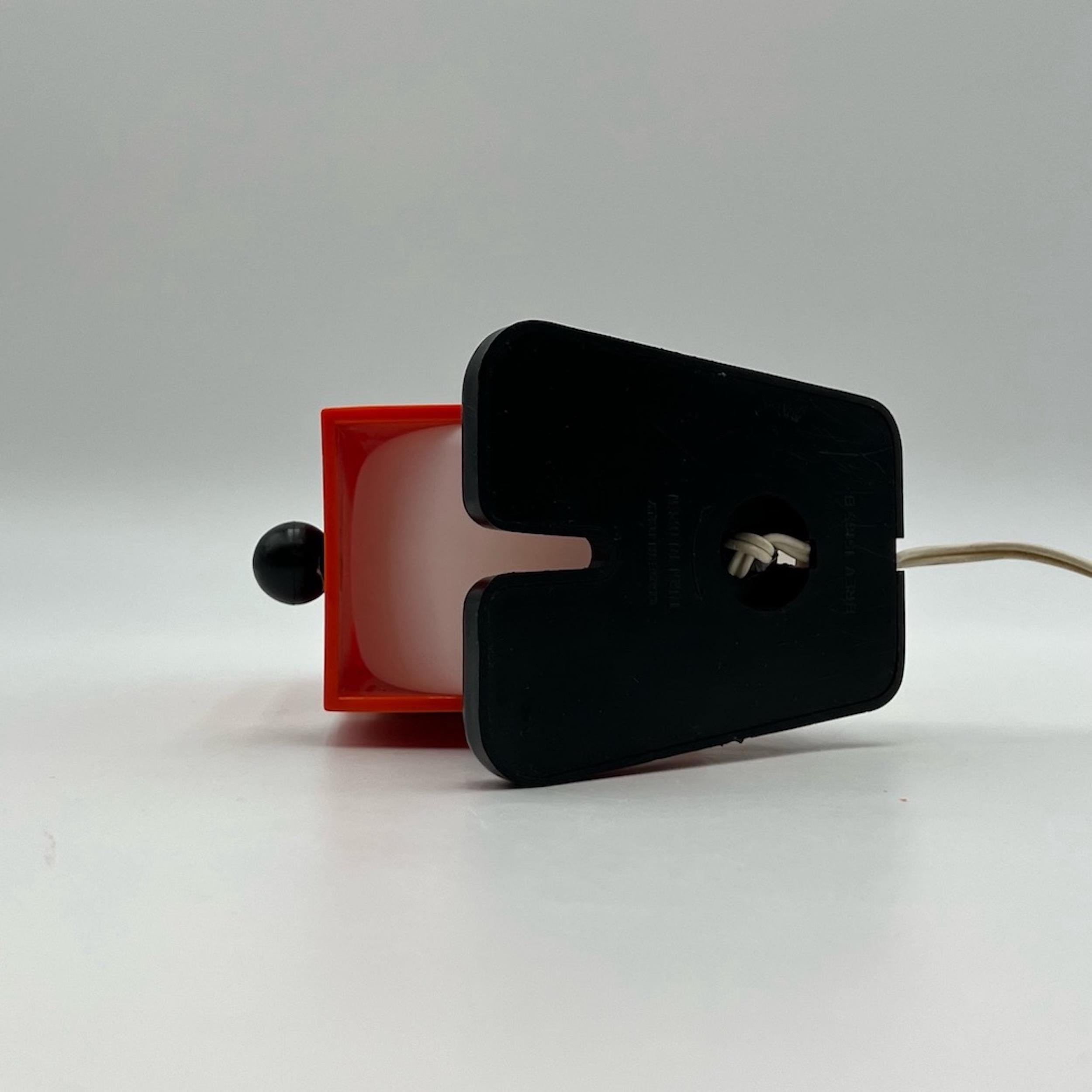 Plastic Rufus Table Lamp by Fernando Cassetta for Tacman Manara Italy 1970s