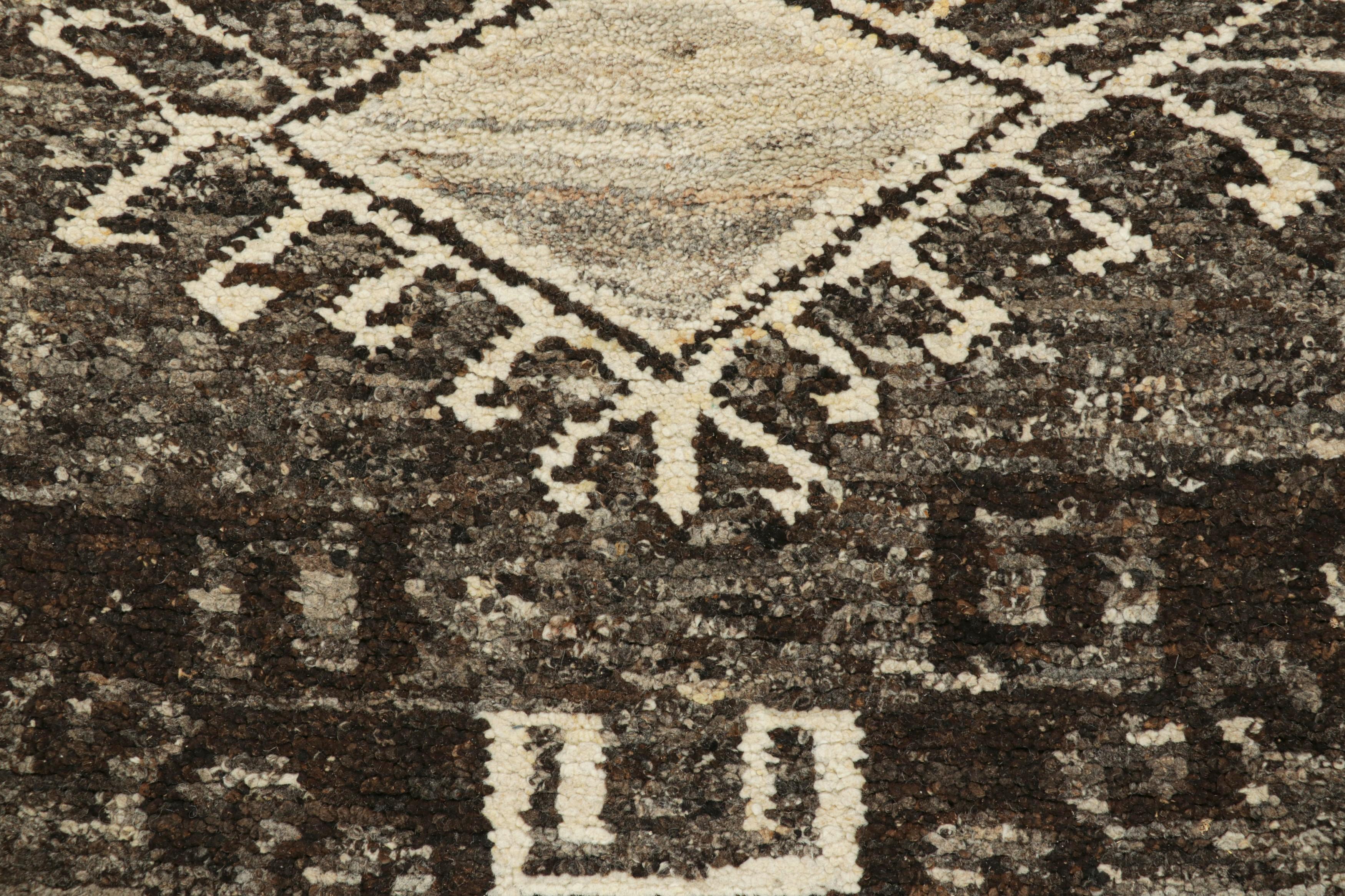 Alfombra Tribal Kilim de Rug & Kilim en Beige-Marrón con Medallones Indio en venta