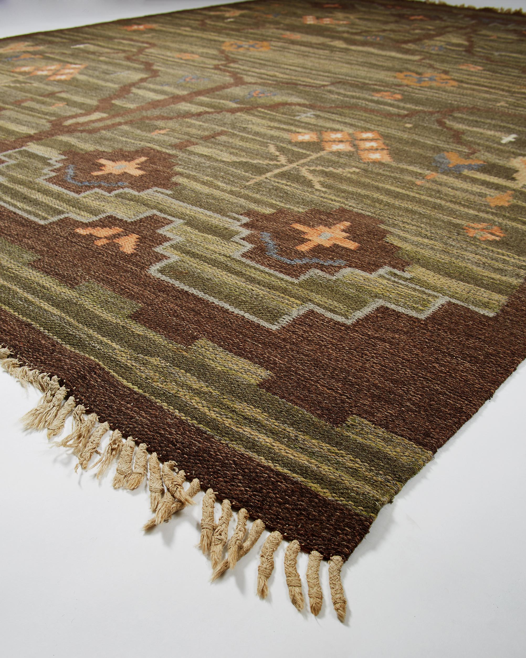 Rug Anonymous, Sweden, 1942 In Excellent Condition In Stockholm, SE
