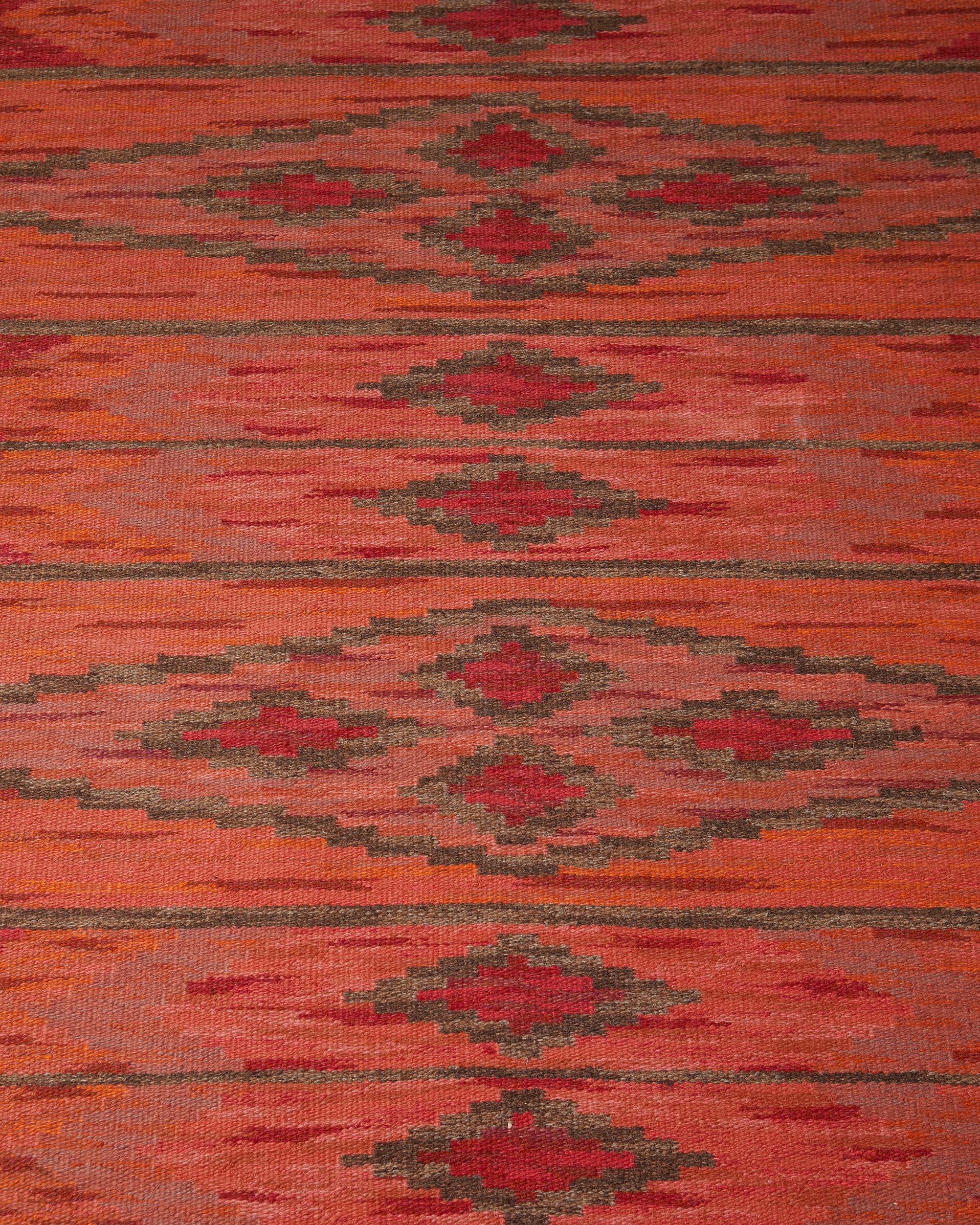 Mid-Century Modern Rug, Anonymous, Sweden, 1950's For Sale