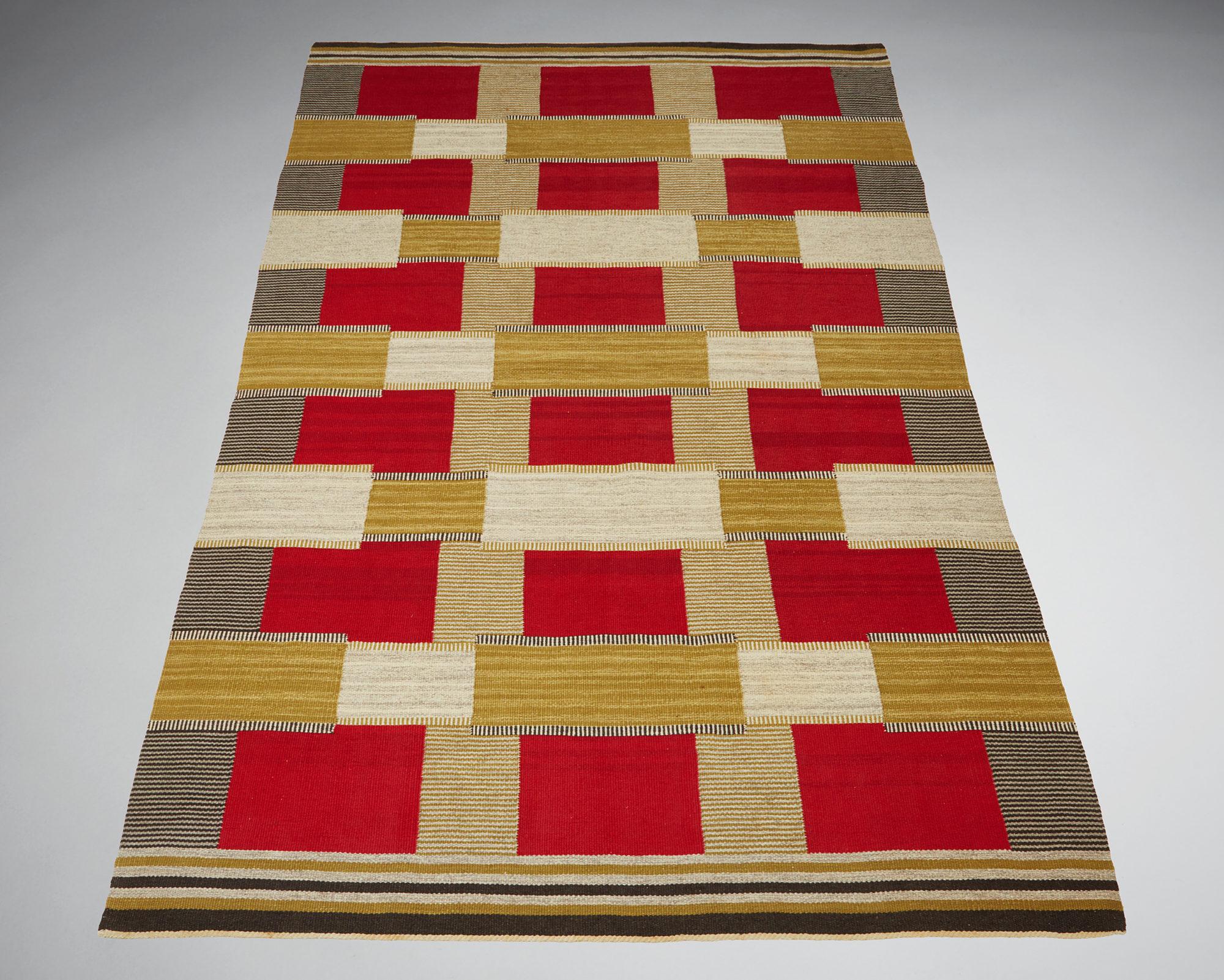 Rug, Anonymous, Sweden, 1950s In Good Condition In Stockholm, SE