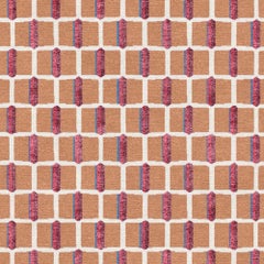 Tapis Rouge Bauhaus Fiore Rug red brown Patterned Wool Silk Rug, In Stock