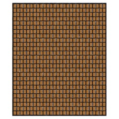 Rug Bauhaus Terreno Rectangular Patterned Wool Silk, in Stock