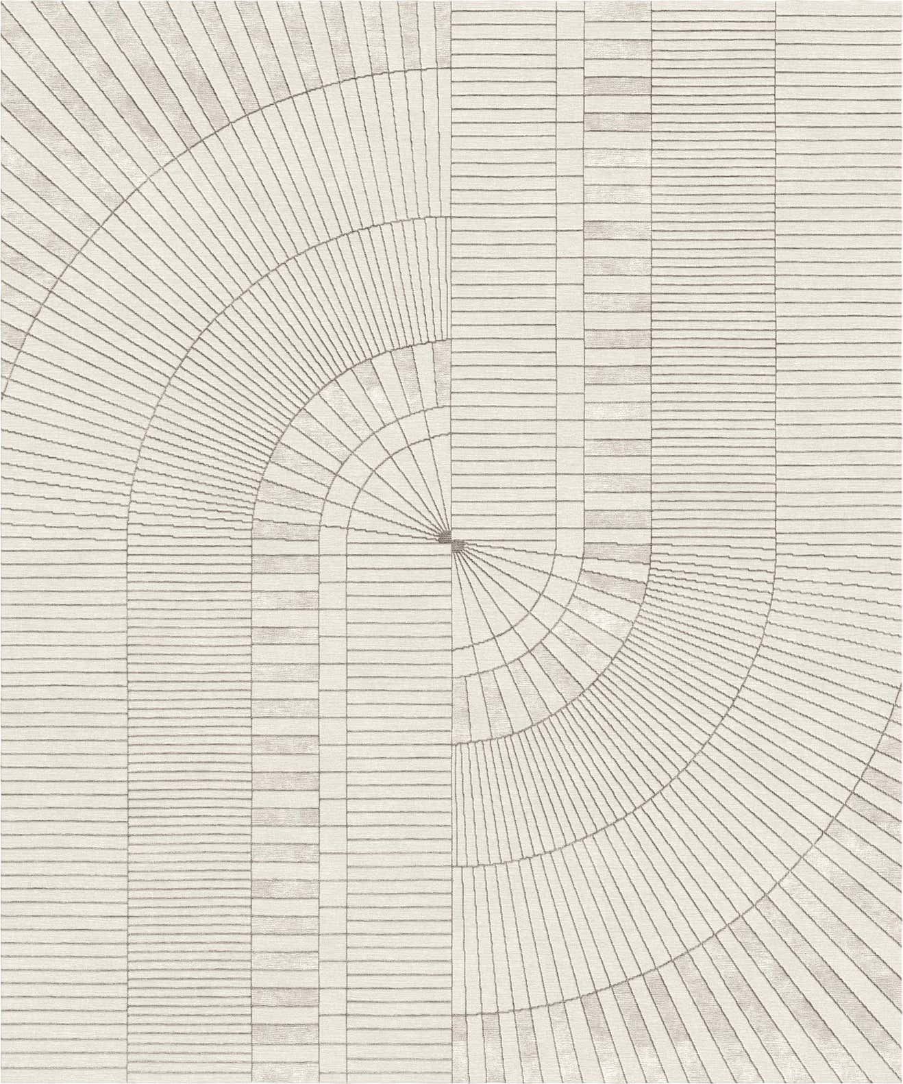 Rug Beige Contemporary Hand Knotted Wool Bamboo Silk Mirror, in stock ...