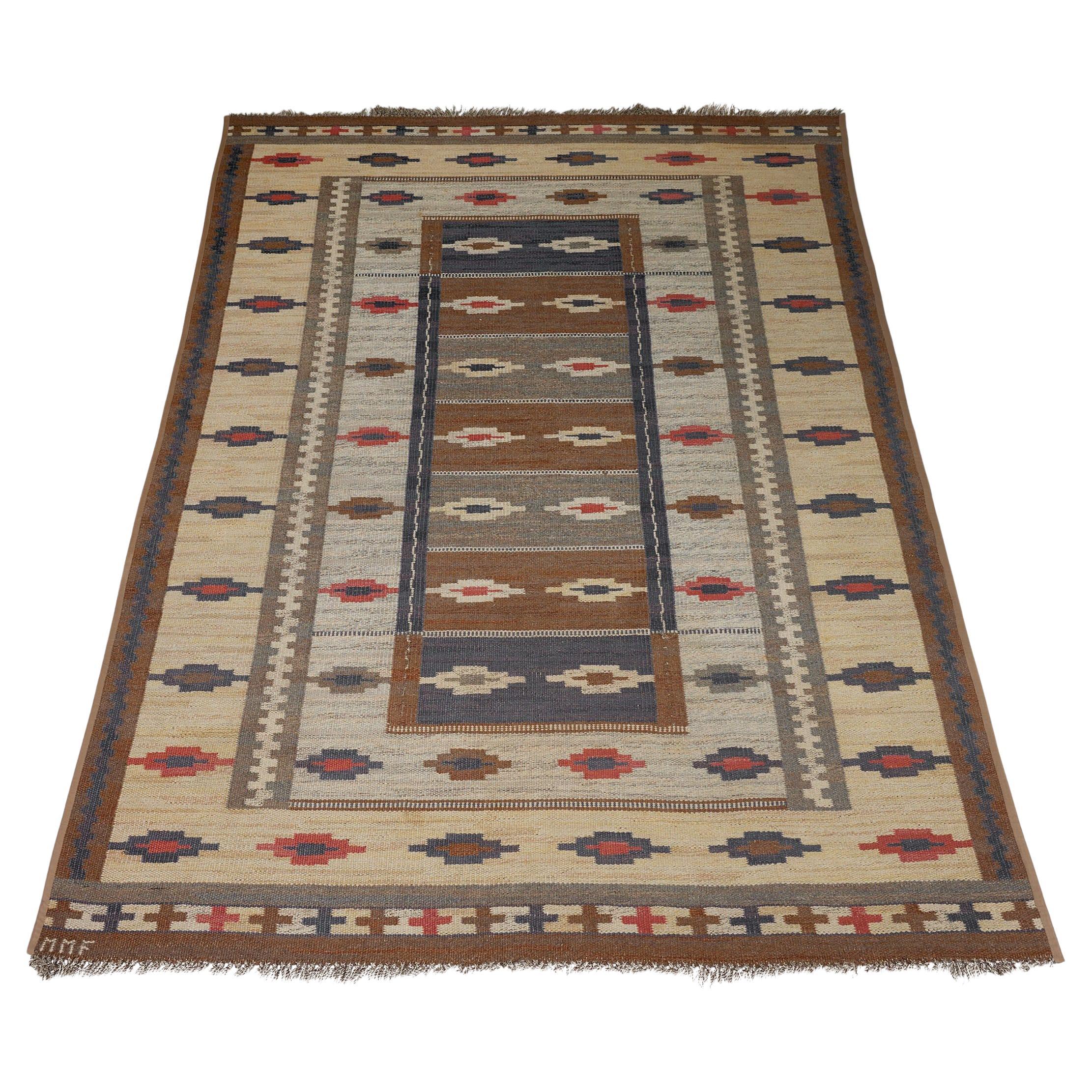 Rug 'Bright Carpet' designed by Märta Måås-Fjetterström for MMF, Sweden, 1928.