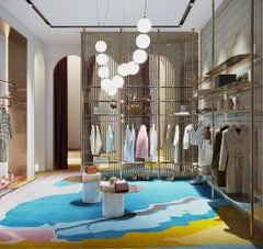 Rug Composition I.I - Multicolor Contemporary Hand-Knotted Abstract, In Stock