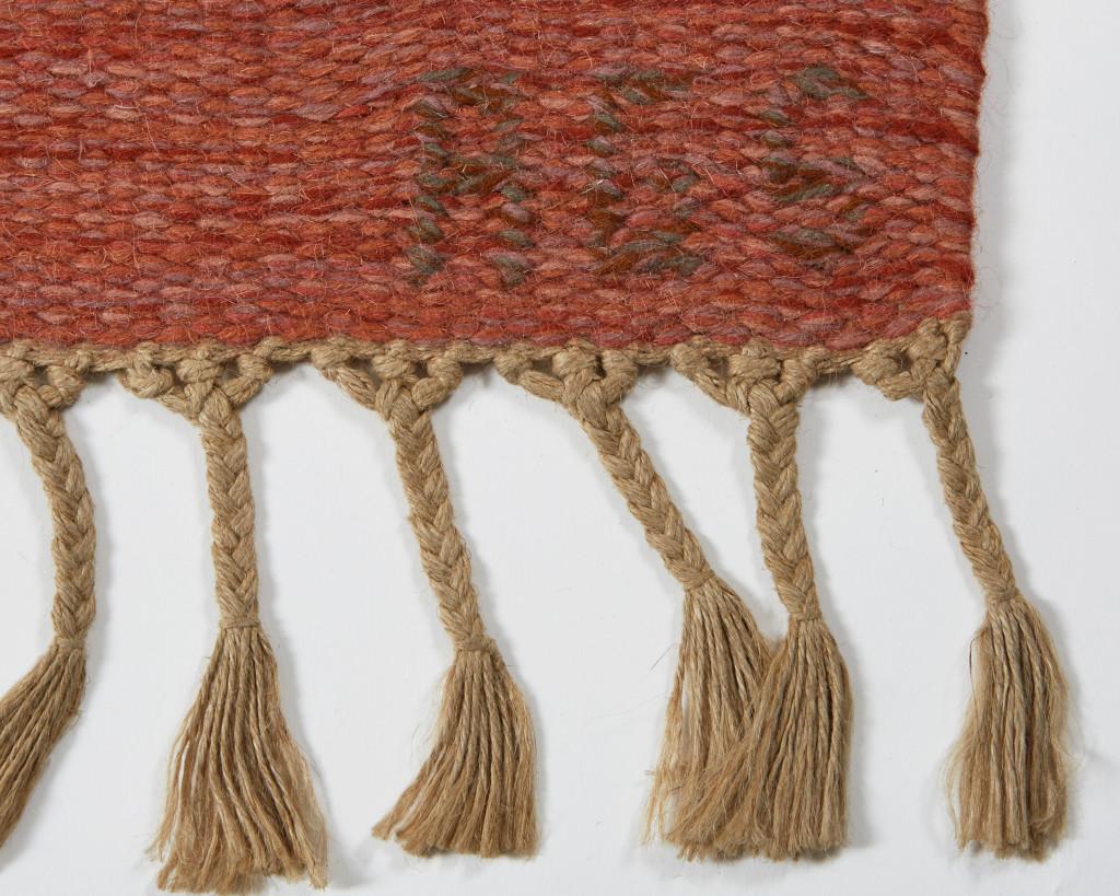 Hand-Woven Rug Designed by Anna-Greta Sjöqvist, Sweden, 1950s
