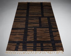 Alfombra diseñada por Erik Lundberg, Suecia, años 50