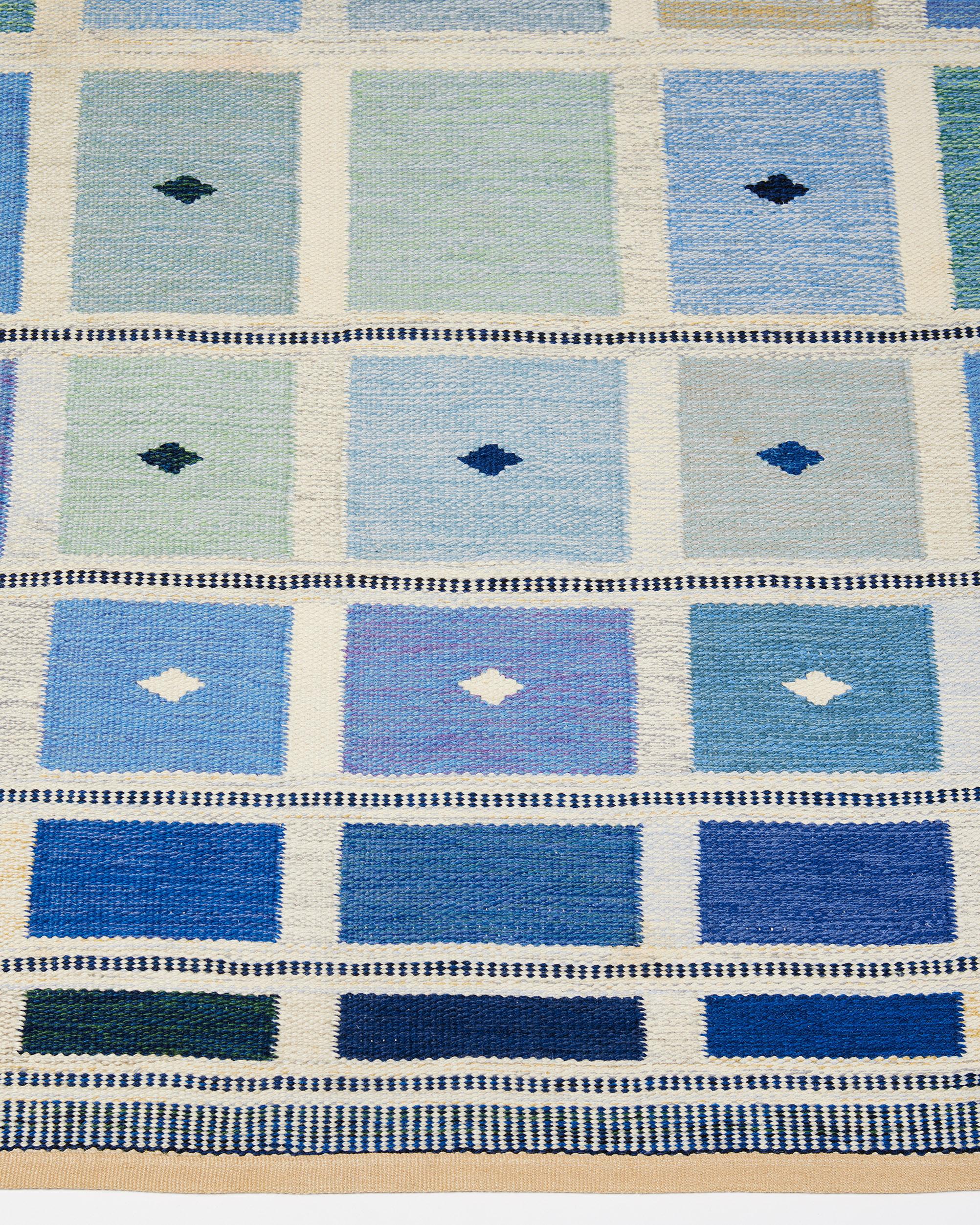 Swedish Rug Designed by Sigvard Bernadotte, Sweden, 1950s