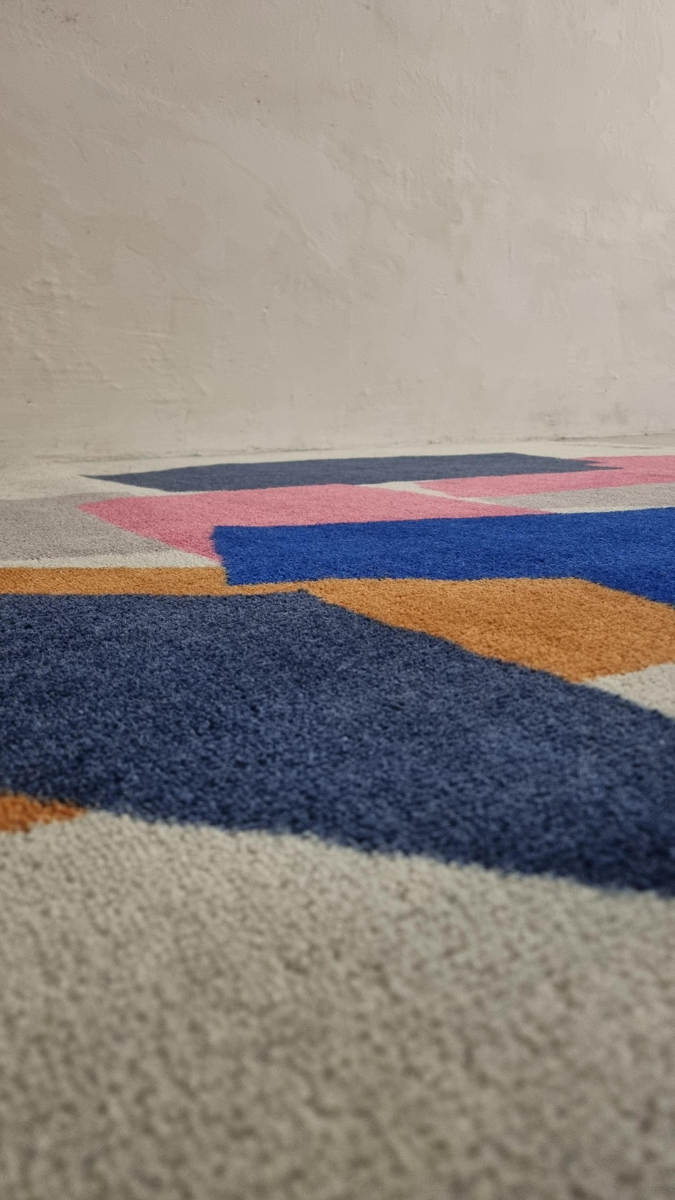 Annodato a mano Rug designed by Sofia Rostad for Louis De Poortere , 1970s. in vendita