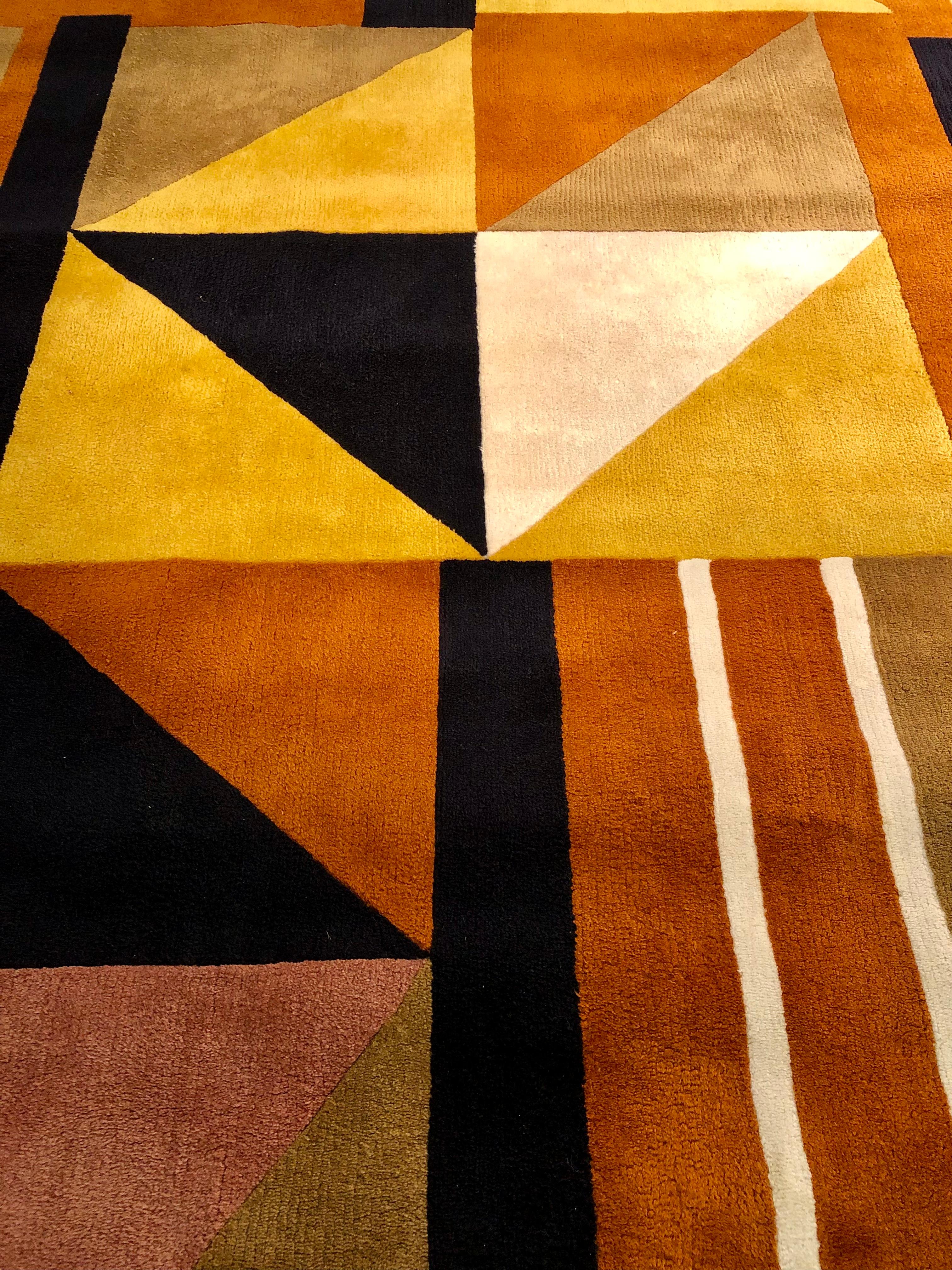 Hand-Knotted Rug Designed by Sonia Delaunay Edited by Artcurial in 10 Exemplars