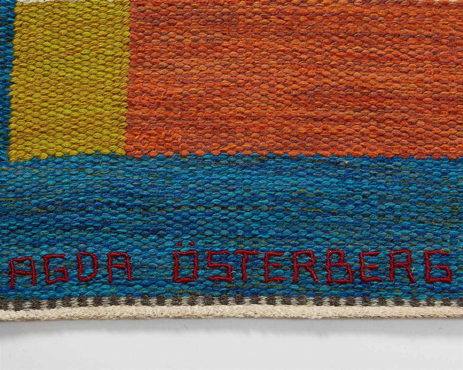 Rug “Dream vision” Designed by Agda Österberg, Sweden, 1970s In Good Condition For Sale In Stockholm, SE