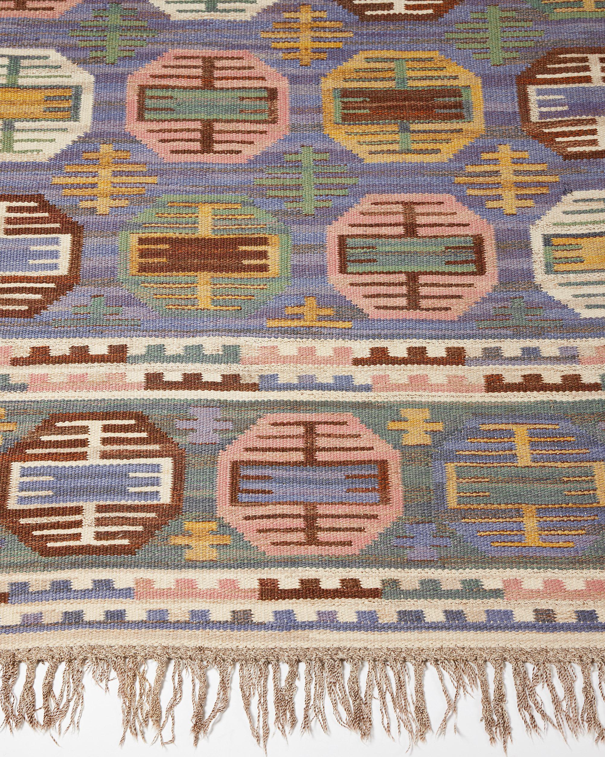 Teppich 'Dukater' Entworfen von Märta Måås-fjetterström, Schweden, 1924 (Moderne der Mitte des Jahrhunderts) im Angebot