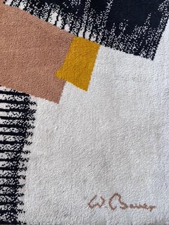 Alfombra abstracta estilo Art Decó de Wolf Bauer para Art Decor