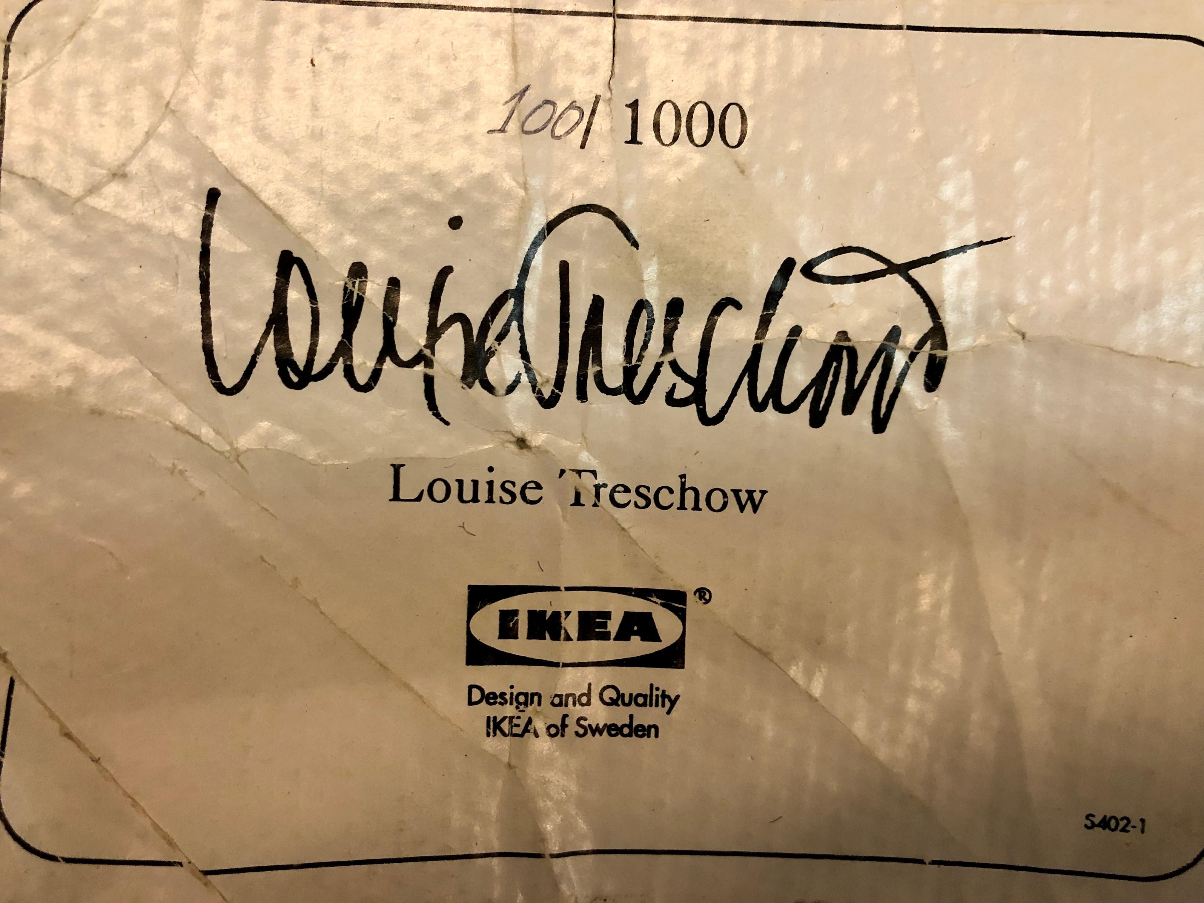 Noué à la main Tapis des années 80 Conçu par Louise Treschow pour Ikea en vente