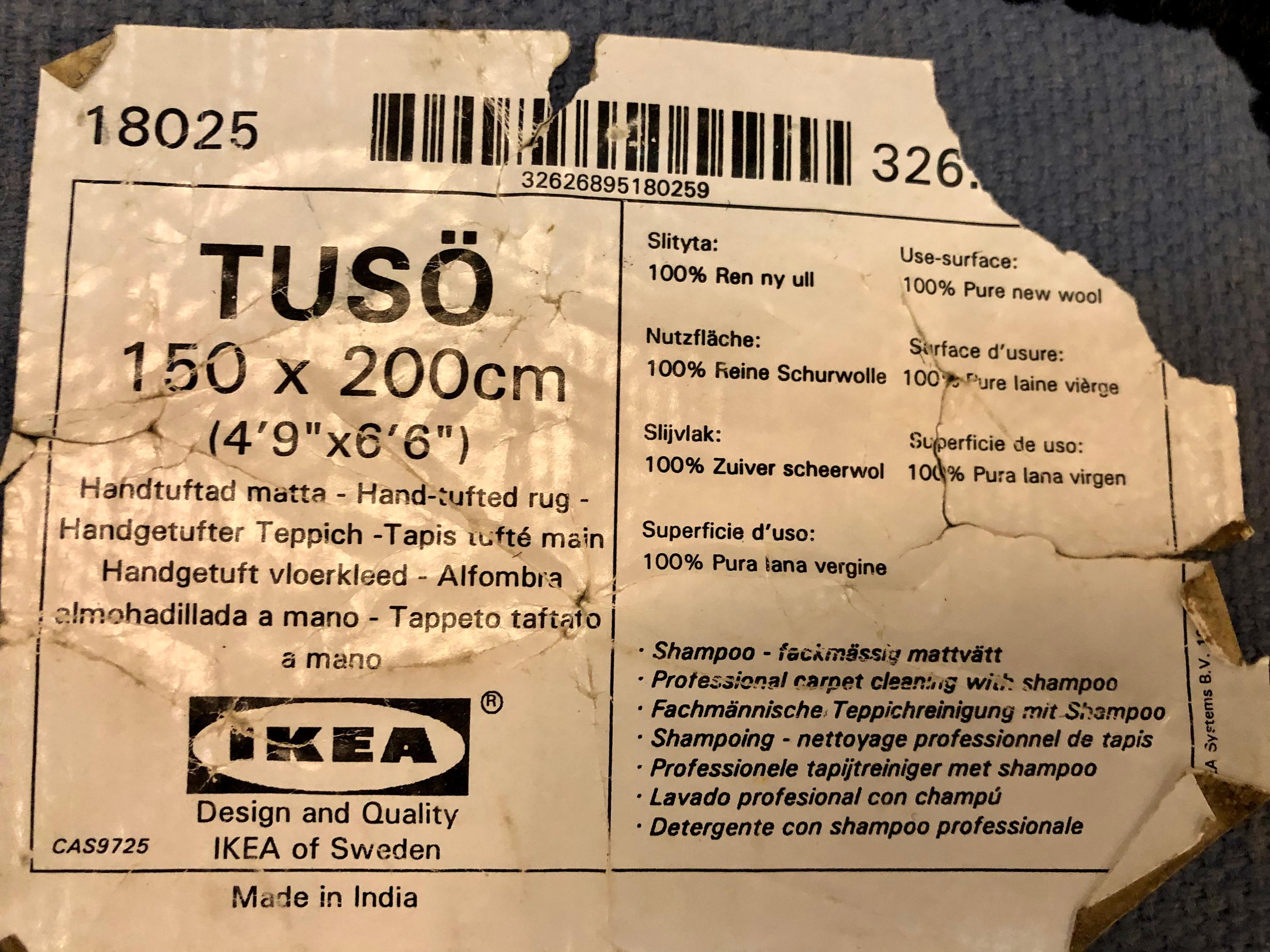 20ième siècle Tapis des années 80 Conçu par Louise Treschow pour Ikea en vente