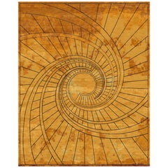 Rug Geometric Contemporary Italian Handmade modern, Firenze Ruggine d
Oro small