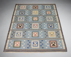 Rug 'Girls in the window' designed by Edna Martin, 1950s