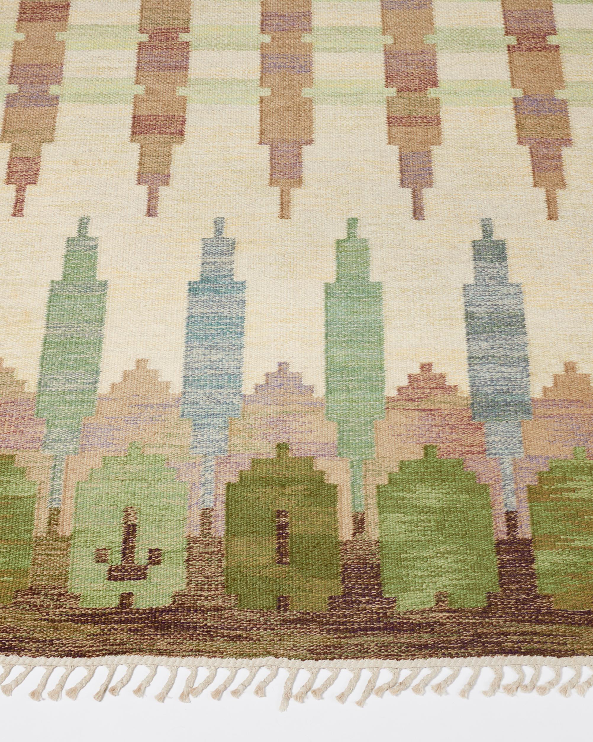 Swedish Rug ‘Hallandsåsen’ designed by Judith Johansson, Sweden, 1960s For Sale