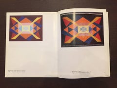 20th Century Brown Yellow Blu Geometric Giacomo Balla Limited Italian Rug, 1987