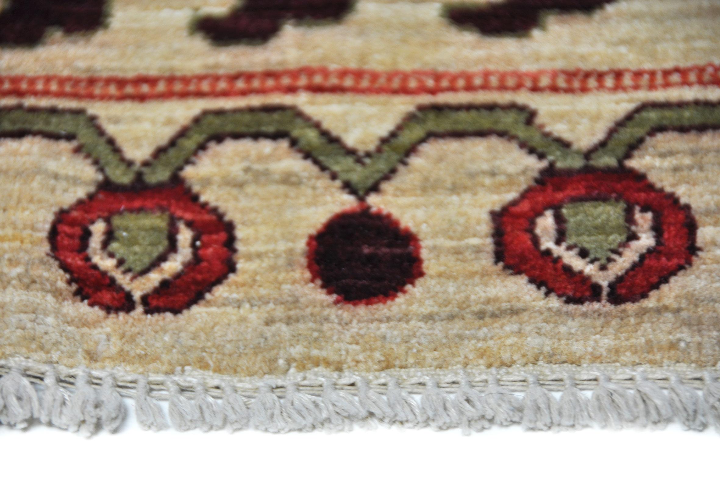Rug - Carpet - Hand Knotted Wool in Red and Brown Jugendstil Tabriz 274 x 388 cm For Sale 6