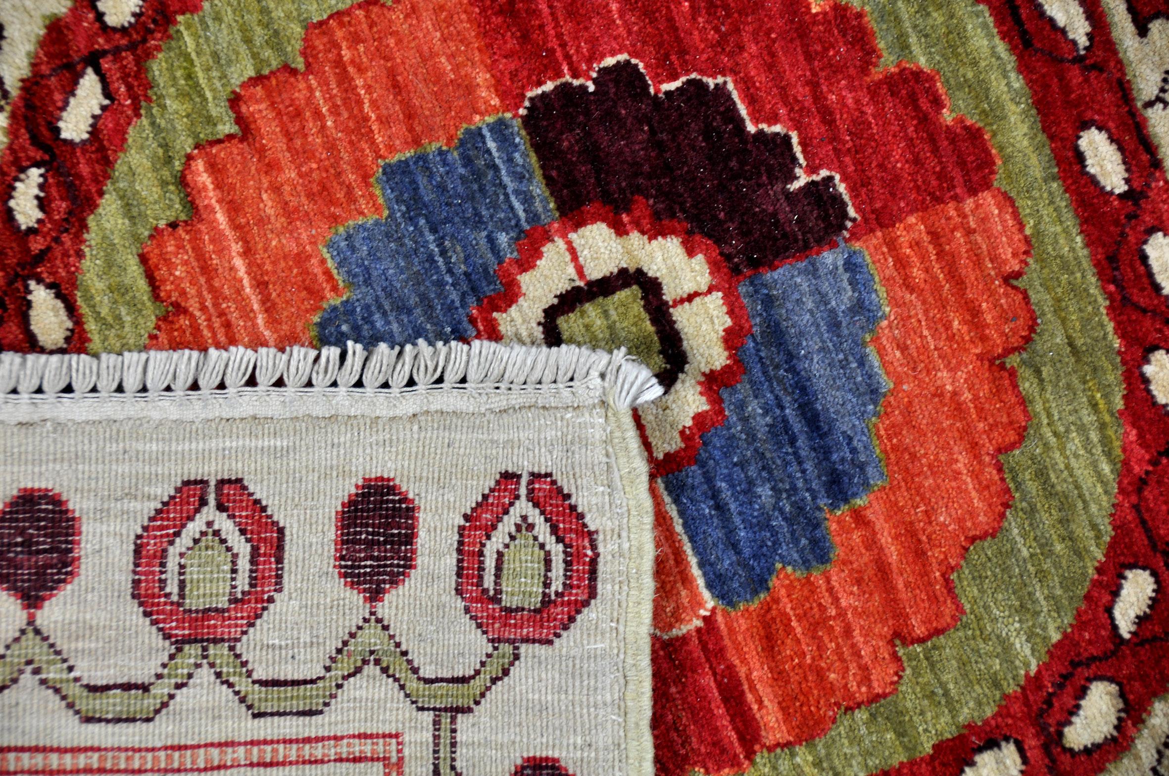 Other Rug - Carpet - Hand Knotted Wool in Red and Brown Jugendstil Tabriz 274 x 388 cm For Sale