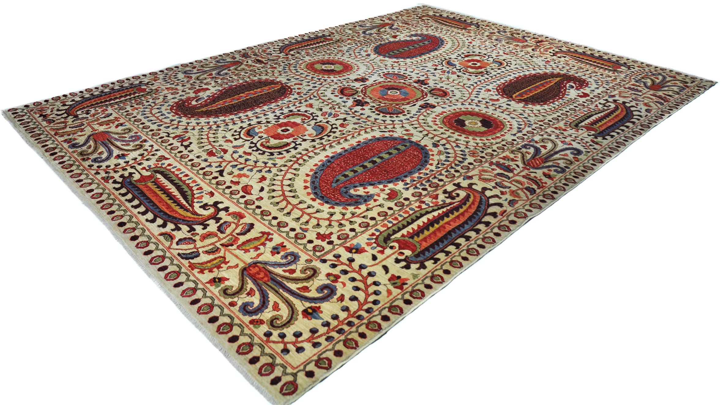 Rug - Carpet - Hand Knotted Wool in Red and Brown Jugendstil Tabriz 274 x 388 cm In Good Condition For Sale In Tilburg, Brabant