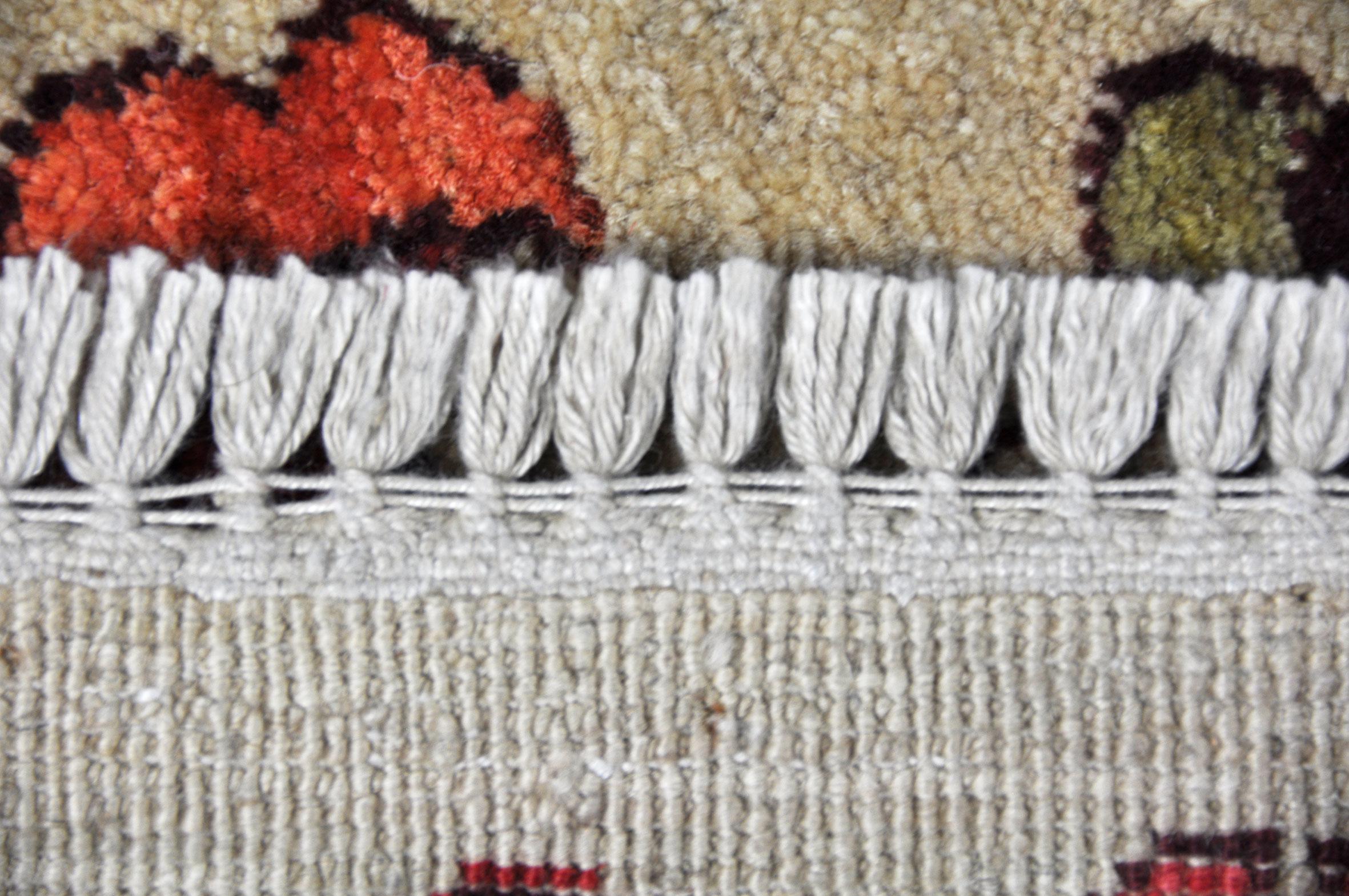 Rug - Carpet - Hand Knotted Wool in Red and Brown Jugendstil Tabriz 274 x 388 cm For Sale 1