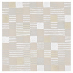 Tappeto nei toni del beige chiaro, tortora e marrone “Mosaic Shift” di Doris Leslie Blau